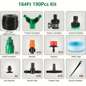 1 Set Of DIY Garden Drip Irrigation Hose, Garden Watering System