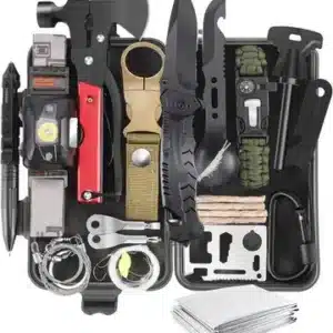 Survival Gear And Equipment 15 In 1, Outdoor Emergency Survival Kit